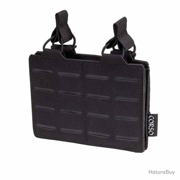 DOUBLE PORTE CHARGEUR M4/5.56 DAGGER MK1 LASERCUT CORSO TACTICAL Noir