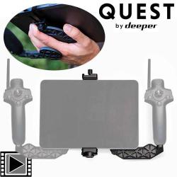Support tablette Deeper pour t&eacute;l&eacute;commande bateau amorceur QUEST
