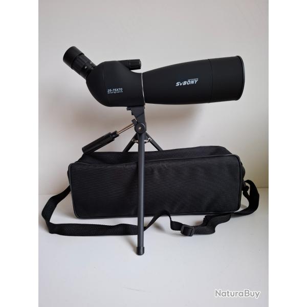 Longue vue SVBONY sv 28 noir  25-75X70