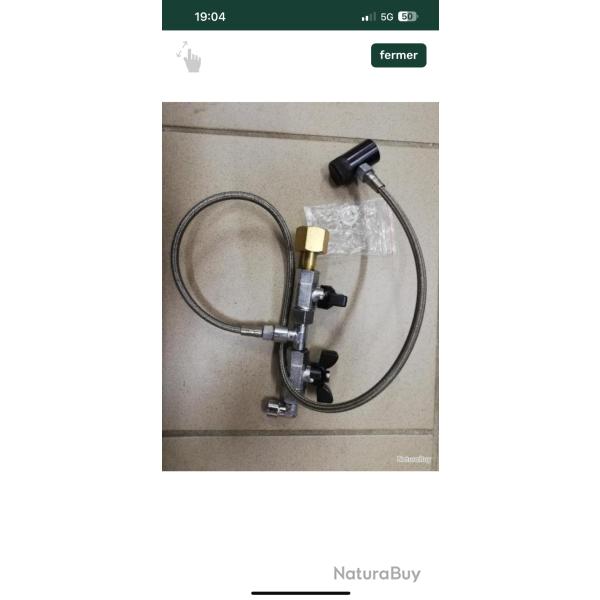 Branchement pour recharge de co2