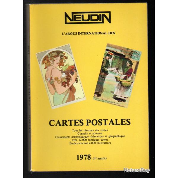 catalogue neudin l'officiel international de la carte postale 1978