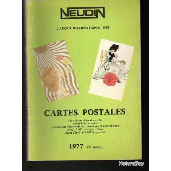 catalogue neudin l'officiel international de la carte postale 1977