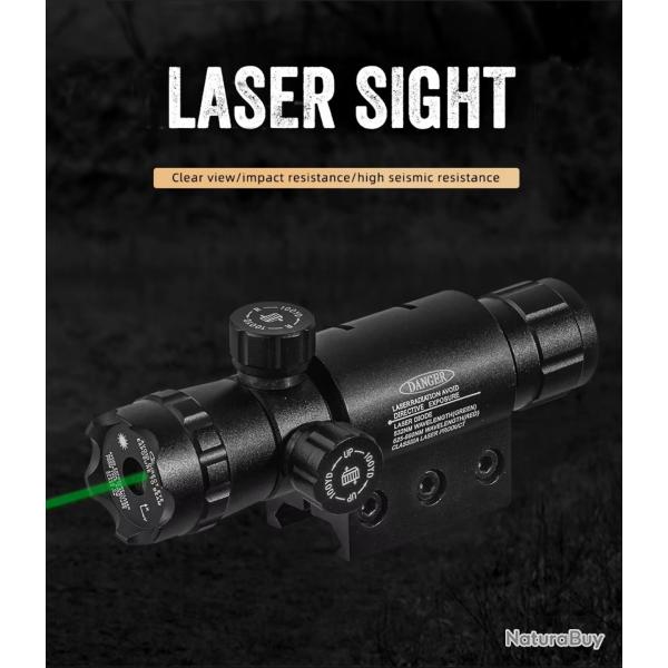 Pointeur laser Vert + Rail 20mm + chargeur batterie (4)
