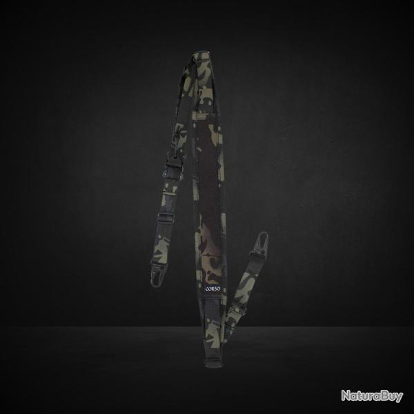 SANGLE TACTIQUE CROSSBONES MK1 2 POINTS CORSO TACTICAL MULTICAM BLACK