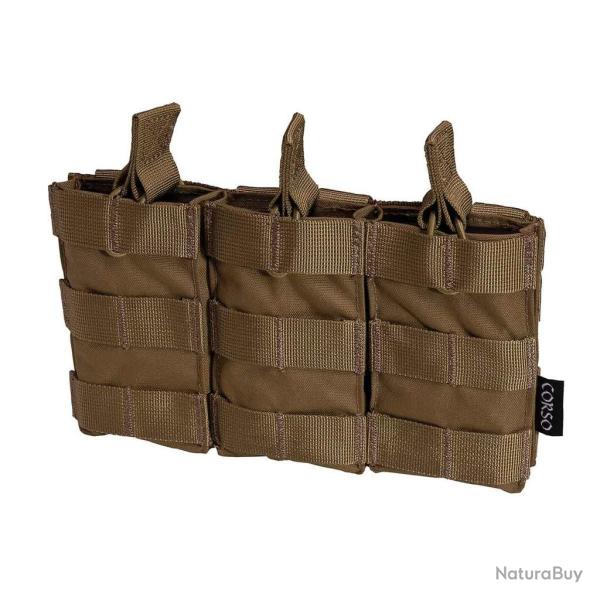 Poche porte-chargeurs triple M4 Dagger MOLLE Coyote - Corso Tactical