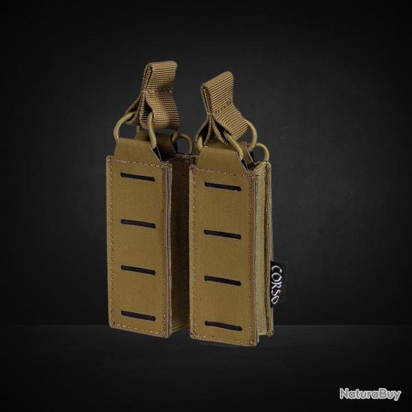 Poche porte-chargeurs double pour pistolet Dagger MK1 Laser Coyote - Corso Tactical