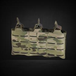 TRIPLE PORTE CHARGEUR M4/5.56 DAGGER MK1 LASERCUT CORSO TACTICAL MULTICAM