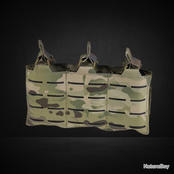 TRIPLE PORTE CHARGEUR M4/5.56 DAGGER MK1 LASERCUT CORSO TACTICAL MULTICAM