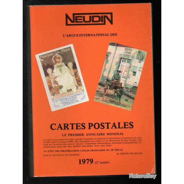 catalogue neudin l'officiel international de la carte postale 1979