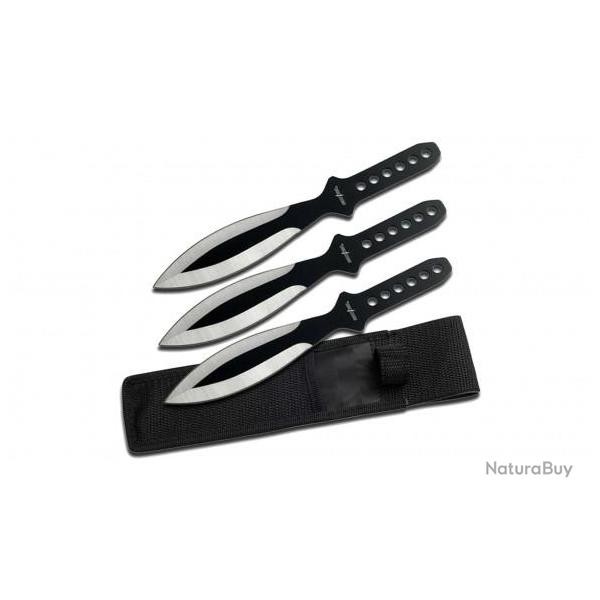 Couteau de Lancer Perfect Point PP-114-3SB - Noir