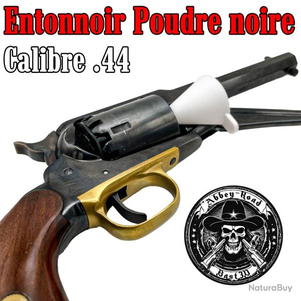 Entonnoir pour revolver poudre noire calibre 44 - Blanc - Bast3D