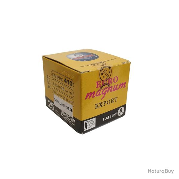 Cartouche Eurocomm Euromagnum cal.410 plomb 8