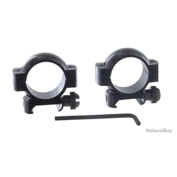 Collier pour lunette de tir de loisir Fuzyon 25,4 mm - Haut - Weaver