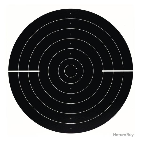 Paquet de 100 cibles court C50 VO en carton 51X52Cm