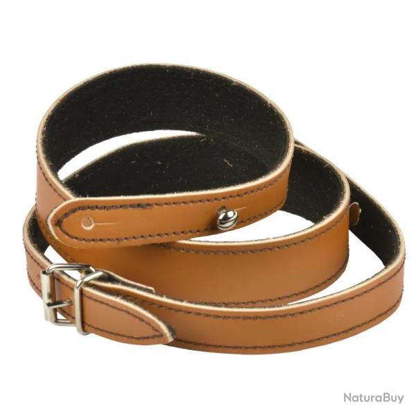 Bretelle Tunet en Cuir Pleine Fleur pour Fusil