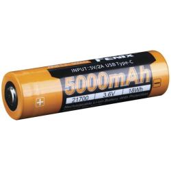 Accu rechargeable Fenix mod 21700 3,6v 5000 mah blister de 1
