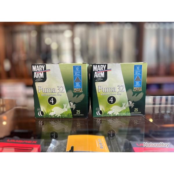 Ench�re 1� lot de 2 12/67Mary Arm Puma 32 Bourre grasse 32g num�ro 4