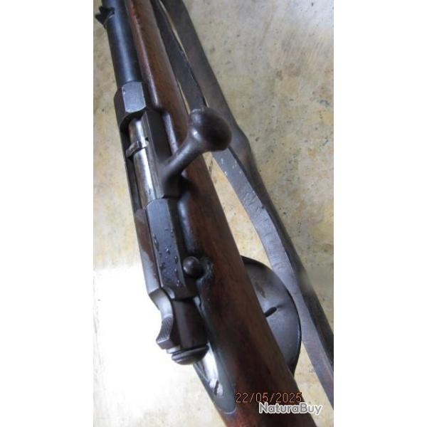 fusil carabine type GRAS bataillon scolaire " La Duquesne"  avale 22LR 22 short canon lourd jus sale