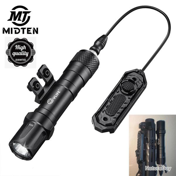 MidpatiDull-Lampe de poche M-Rail, lumire  haute luminosit - LIVRAISON GRATUITE