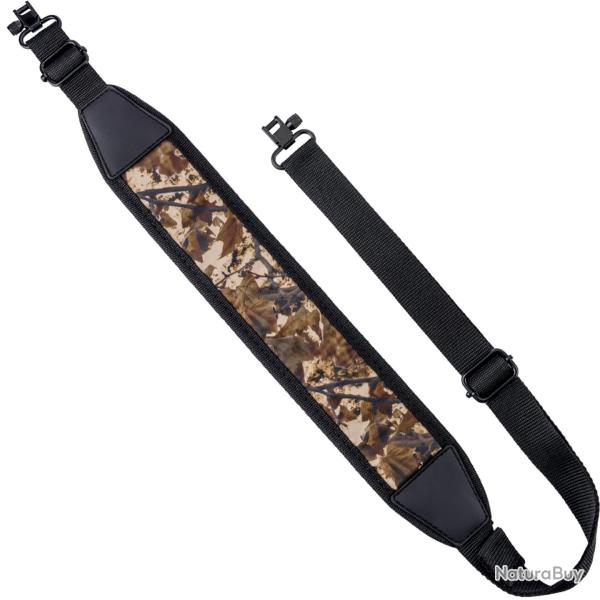 �charpe r�glable en Nylon pour fusil � 2 points, avec anneau d'�paule -Camo Black
