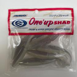 Leurre souple sawamura one up shad 4" gris clair