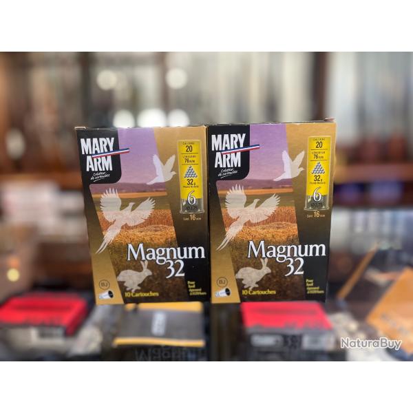 Ench�re 1� lot de 2 20/76 Mary Arm magnum 32 bourre jupe 32g plomb de 6
