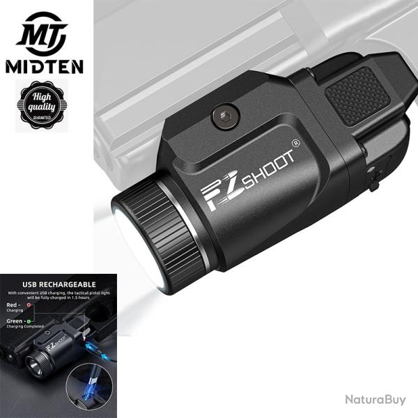 MIDTEN Lampe pistolet rechargeable EZshoot 500 lumens - LIVRAISON GRATUITE !!!