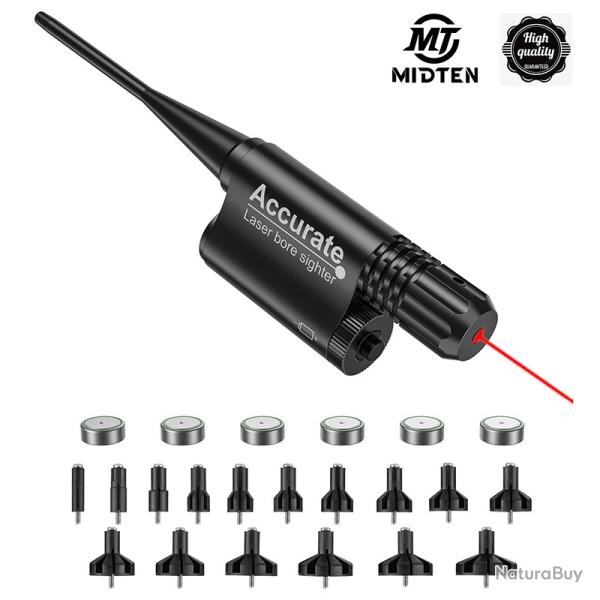 Kit de vise MidTen Boresighter laser rouge Adaptateurs rglables  16 alsages