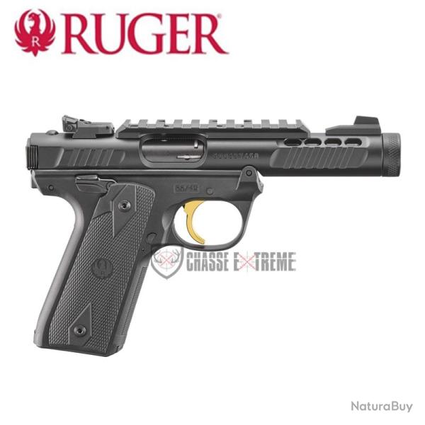 Pistolet RUGER MARK IV 22/45 Lite Noir Anodis� Cal 22 Lr