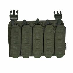 PORTE CHARGEUR FRONTAL 9MM MP5/MP7 MOLLE LASER CUT RANGER GREEN