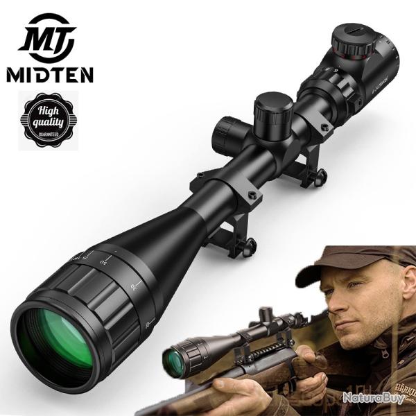 Lunette de vise MidTen 6-24x50 AOE AO, rglage, Film vert - LIVRAISON GRATUITE !!