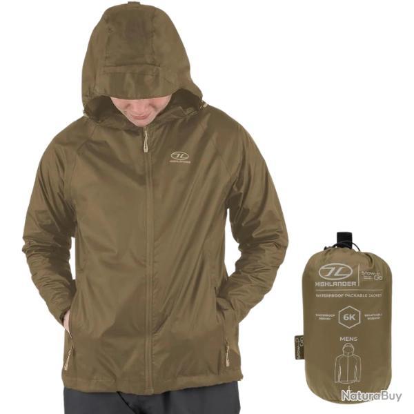 Veste de Pluie Imperm�able et L�g�re Highlander Stow Go Ranger Green