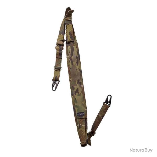 SANGLE TACTIQUE CROSSBONES MK1 2 POINTS CORSO TACTICAL MULTICAM