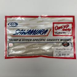 Leurre souple sawamura one up curly 5" silky white