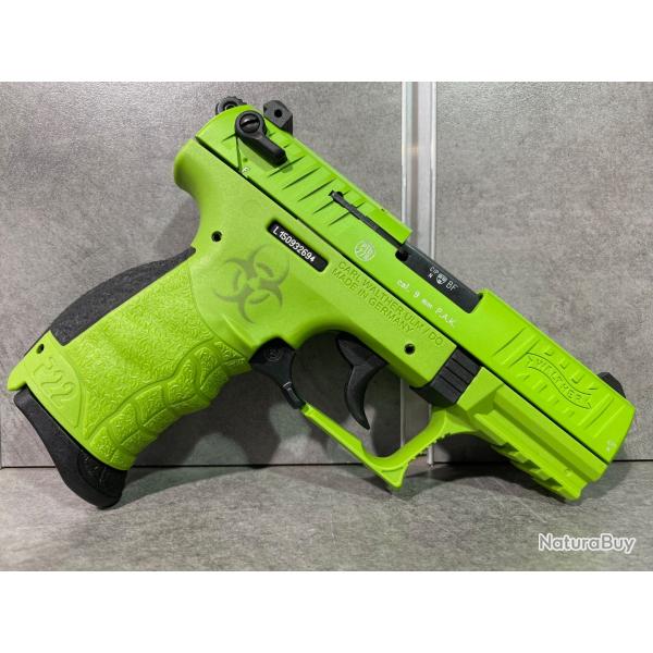 Pistolet WALTHER P22 Q Zombster Calibre 9 mm PAK