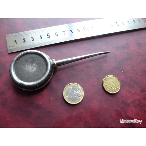 petite burette en mtal de 12 cm