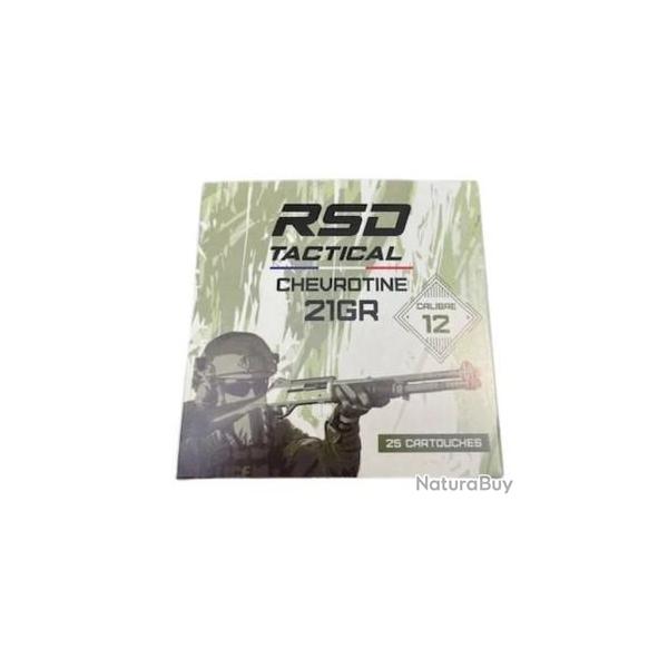BOITE DE 25 CHEVROTINES JOCKER RSD TACTICAL C/12 21 GRAINS