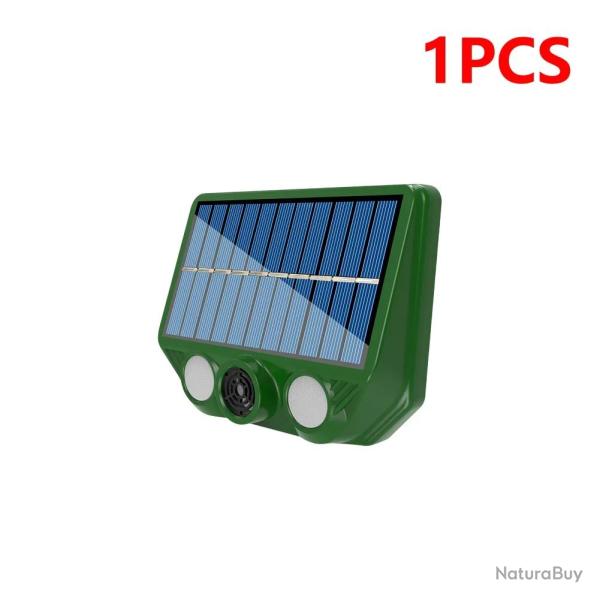 Repulsif Solaire Sonore + LED pour Oiseaux & Animaux -D 20260729082524