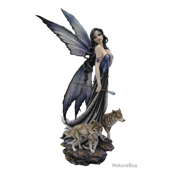 Grande Fe  Jarla avec 2 Loups  de 65 cm