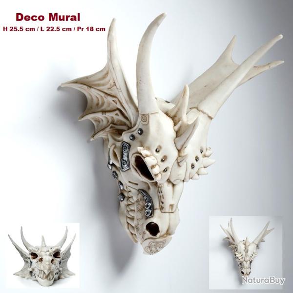 Crane Tte de Dragon Mural de  25.5 cm