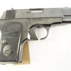Pistolet Unique le v&eacute;ritable 7.65B dans sa bo&icirc;te d'origine dat&eacute; 1949