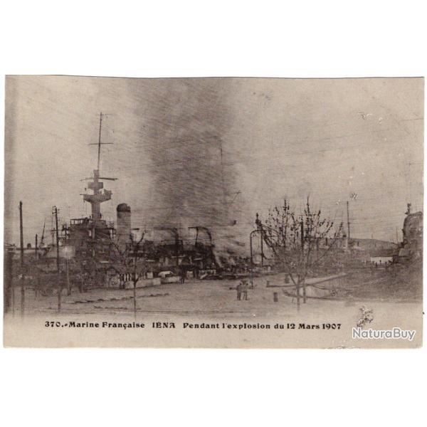 CPA -Marine Fran�aise I�NA Pendant l'explosion du 12 Mars 1907 N�1374