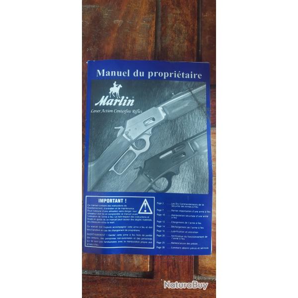 Manuel du propri�taire  MARLIN
