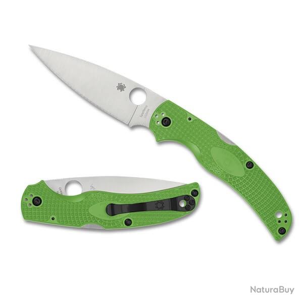 SPY C244PGR Couteau pliant Spyderco Native Chief Salt vert