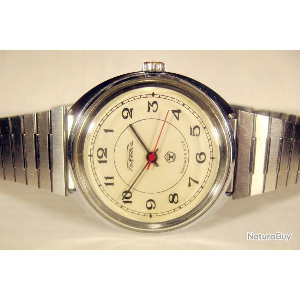 Vintage Big = Raketa = 2609.HA Montre-bracelet classique sovi�tique pour homme 19 rubis ann�es 1970