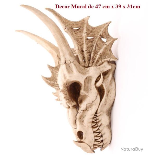 Crane Gant Tte de Dragon Mural de  47 cm