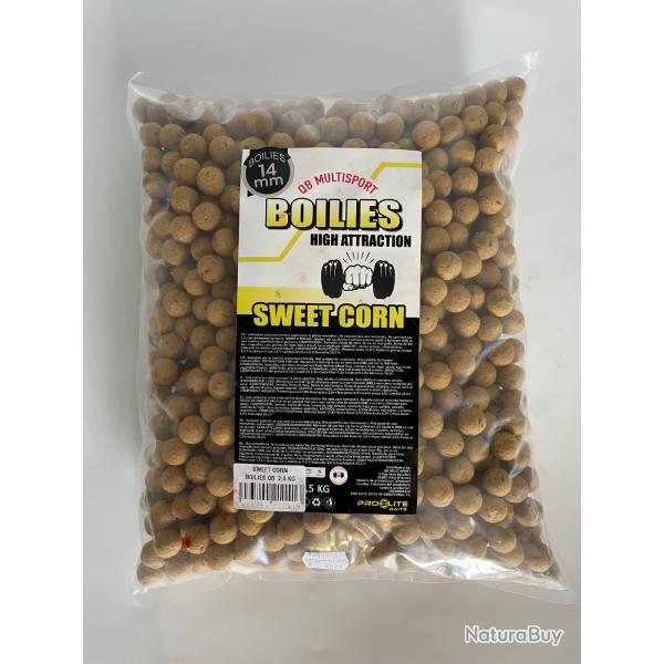 Bouillettes QB Multisport by pro �lite baits sweet corn 2,5kg/14mm EXCLUSIF