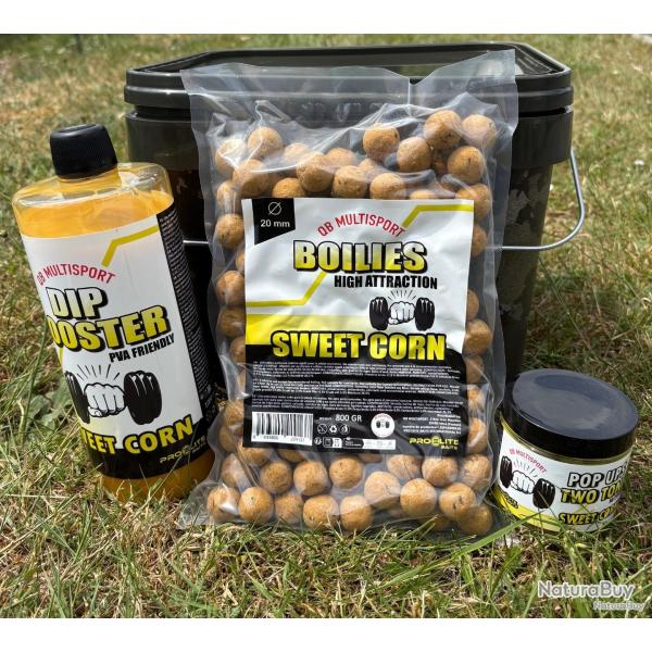 Pack QB Multisport by pro �lite baits sweet corn EXCLUSIF 800gr