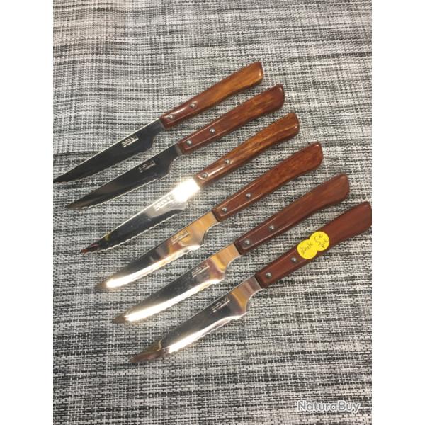 Lot de 6 couteaux steak ARVI