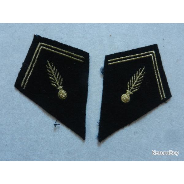 pattes de col gendarmerie mobile